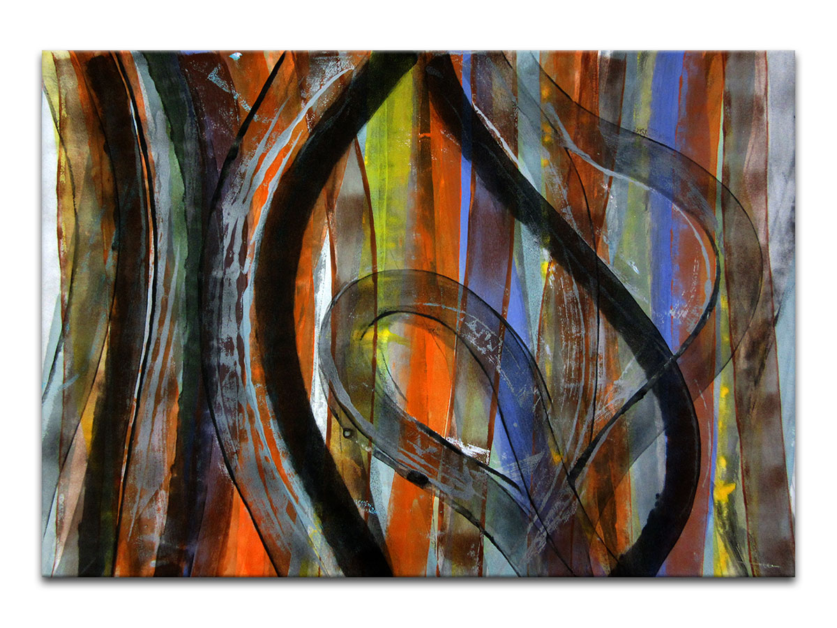 Moderne slike u galeriji MAG - apstraktna slika Putevi nade III akril na hameru 100x70 cm
