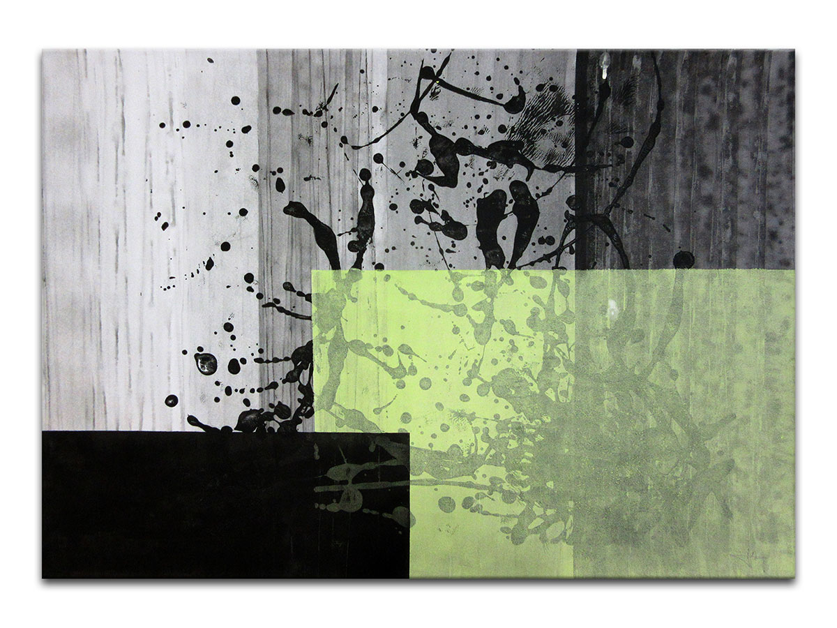 Moderne slike u galeriji MAG - apstraktna slika Prirodni tijek akril na hameru 100x70 cm