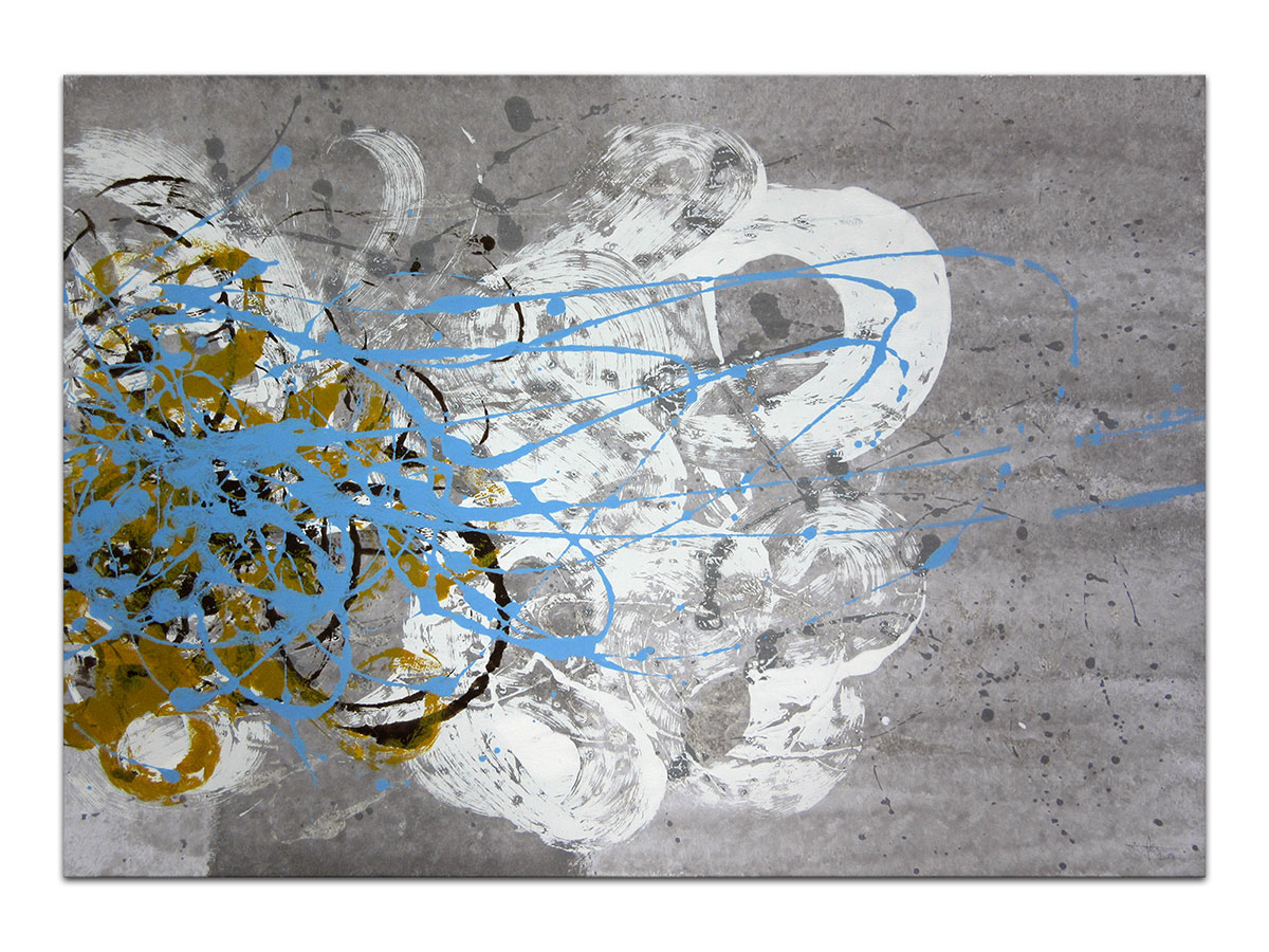 Moderne slike u galeriji MAG - apstraktna slika Naviru sjećanja akril na hameru 100x70 cm