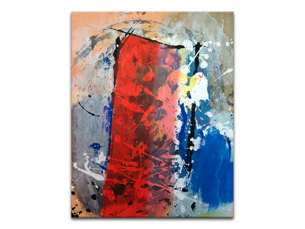 Moderne slike u galeriji MAG - apstraktna slika Zagrijavanje Akril na nenapetom platnu 45x35 cm