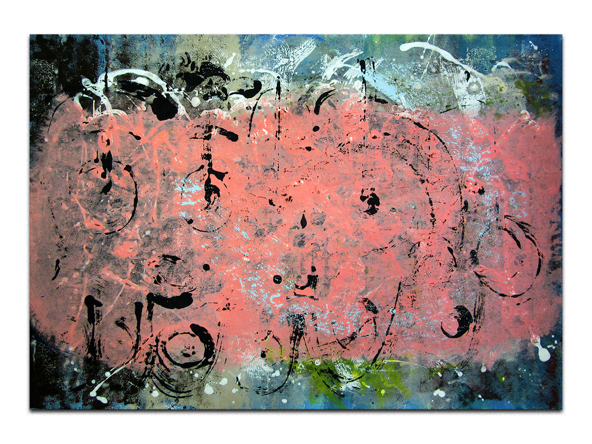 Moderne slike u galeriji MAG - apstraktna slika Iznenađen pogledom akril na hameru 100x70 cm