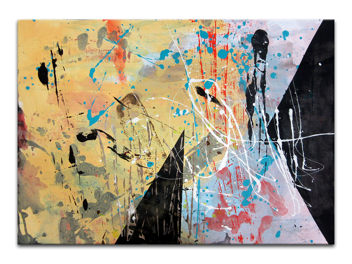 Moderne slike u galeriji MAG - apstraktna slika Omjer kontrasta akril na hameru 70x50 cm