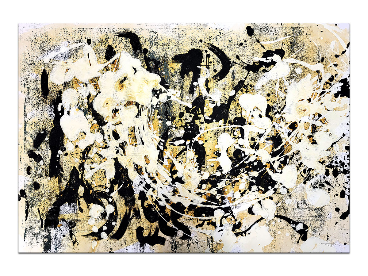 Moderne slike u galeriji MAG - apstraktna slika Lepršanje nježnosti akril na hameru 100x70 cm