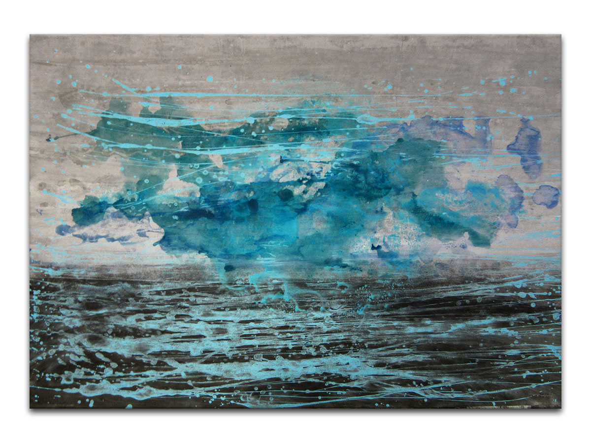 Moderne slike u galeriji MAG - apstraktna slika Nevera akril na hameru 100x70 cm