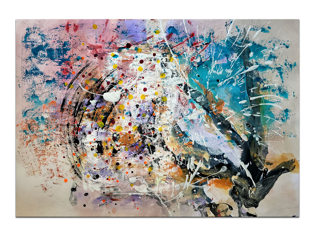 Moderne slike u galeriji MAG - apstraktna slika Titravi impuls akril na hameru 100x70 cm