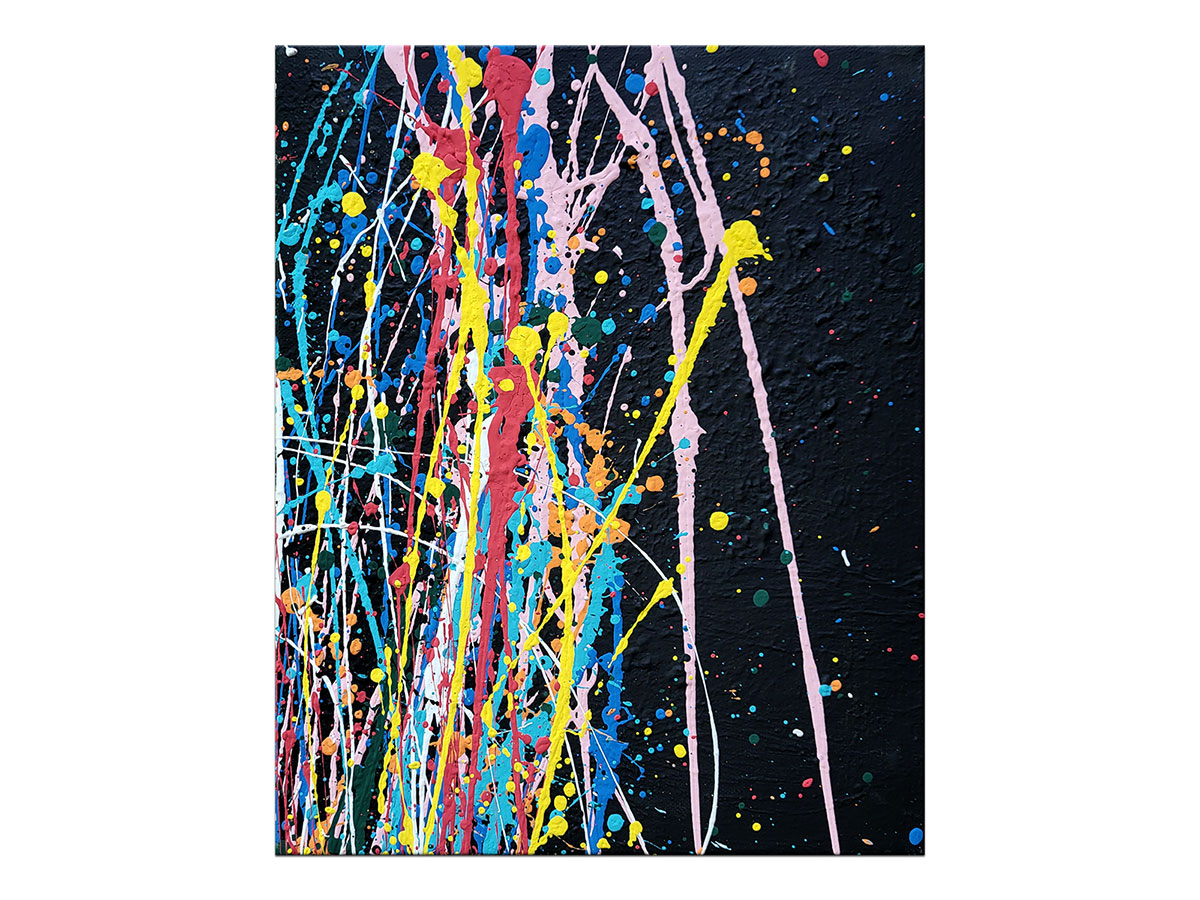Moderne slike u galeriji MAG - apstraktna slika Noćne radosti Akril na platnu 30x24 cm