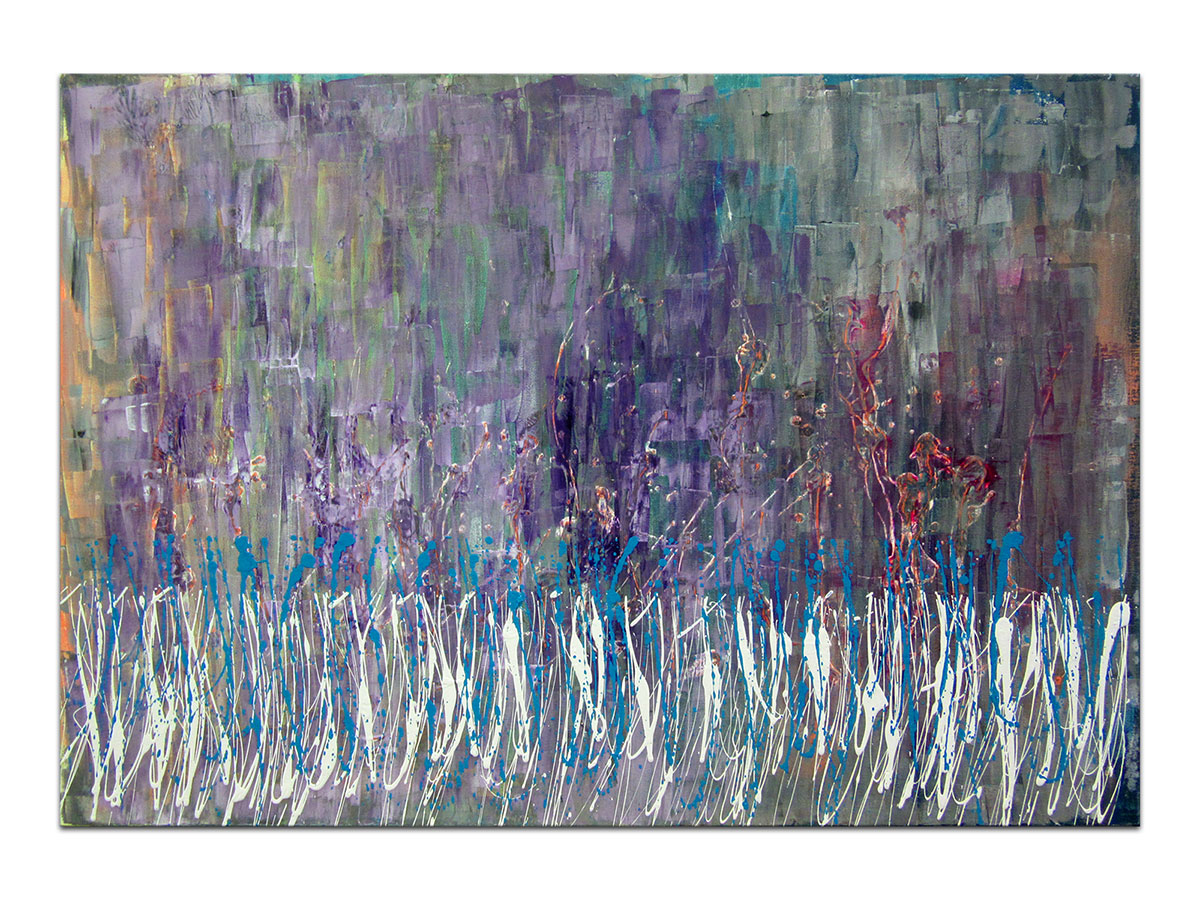 Moderne slike u galeriji MAG - apstraktna slika Regeneracija akril na napetom platnu 100x70 cm