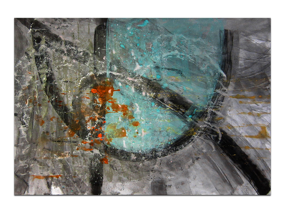 Moderne slike u galeriji MAG - apstraktna slika Tajno značenje akril na hameru 100x70 cm