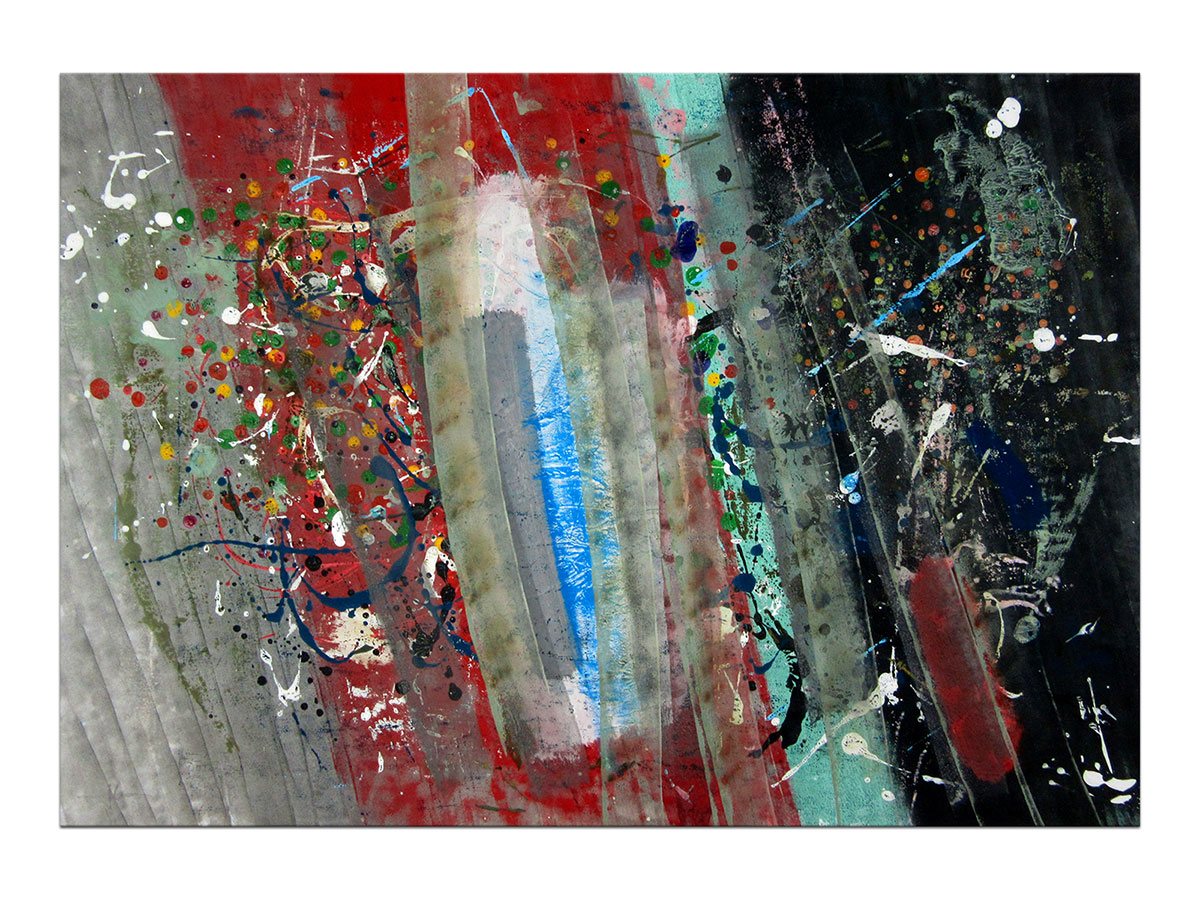 Moderne slike u galeriji MAG - apstraktna slika Tihi materijal akril na hameru 100x70 cm