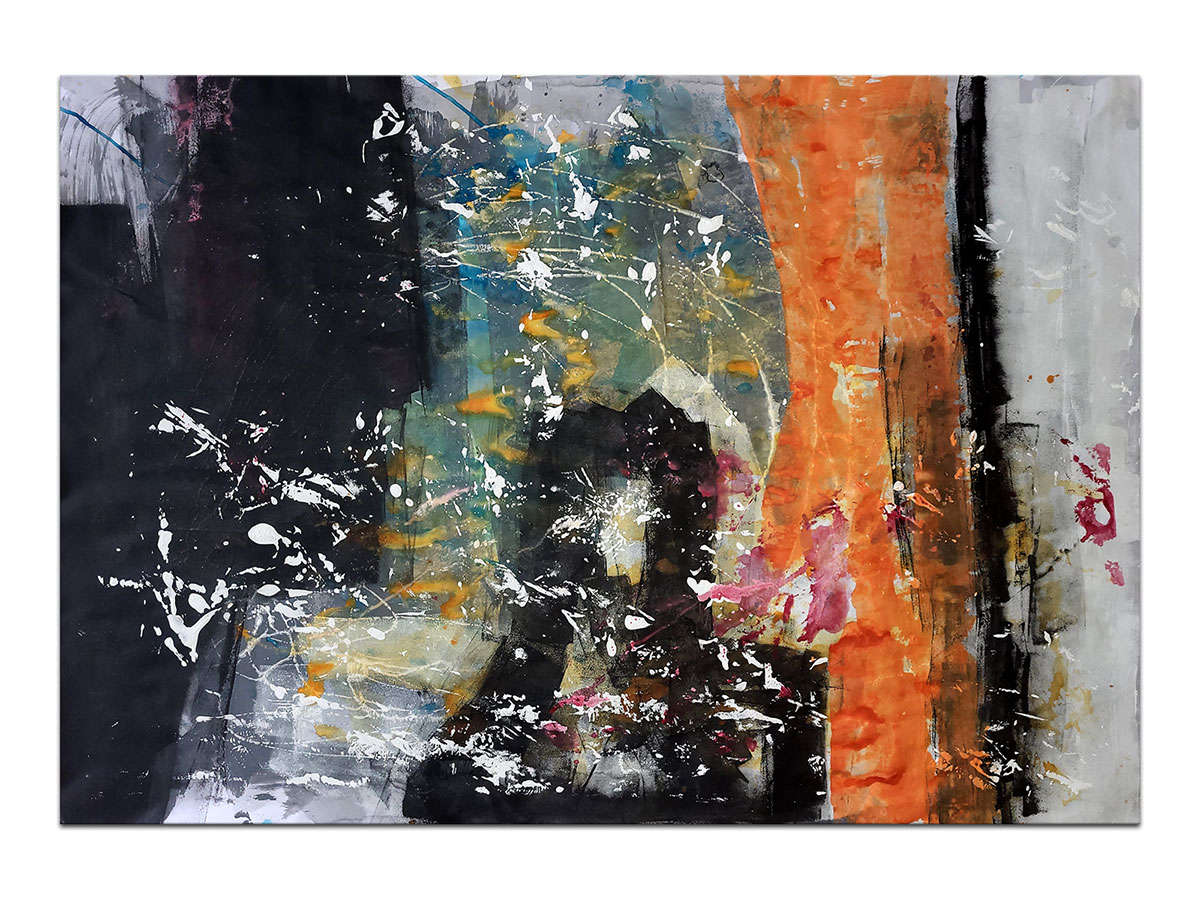 Moderne slike u galeriji MAG - apstraktna slika Hermit akril na hameru 100x70 cm