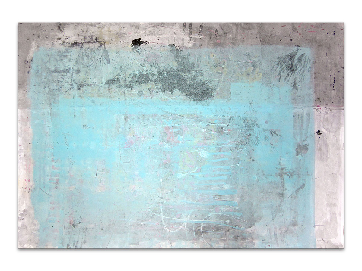 Moderne slike u galeriji MAG - apstraktna slika Nježna sjećanja akril na hameru 100x70 cm