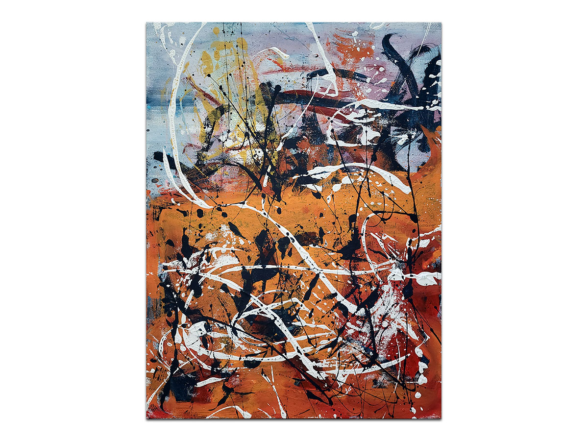 Moderne slike u galeriji MAG - apstraktna slika Erupcija Akril na platnu 80x60 cm