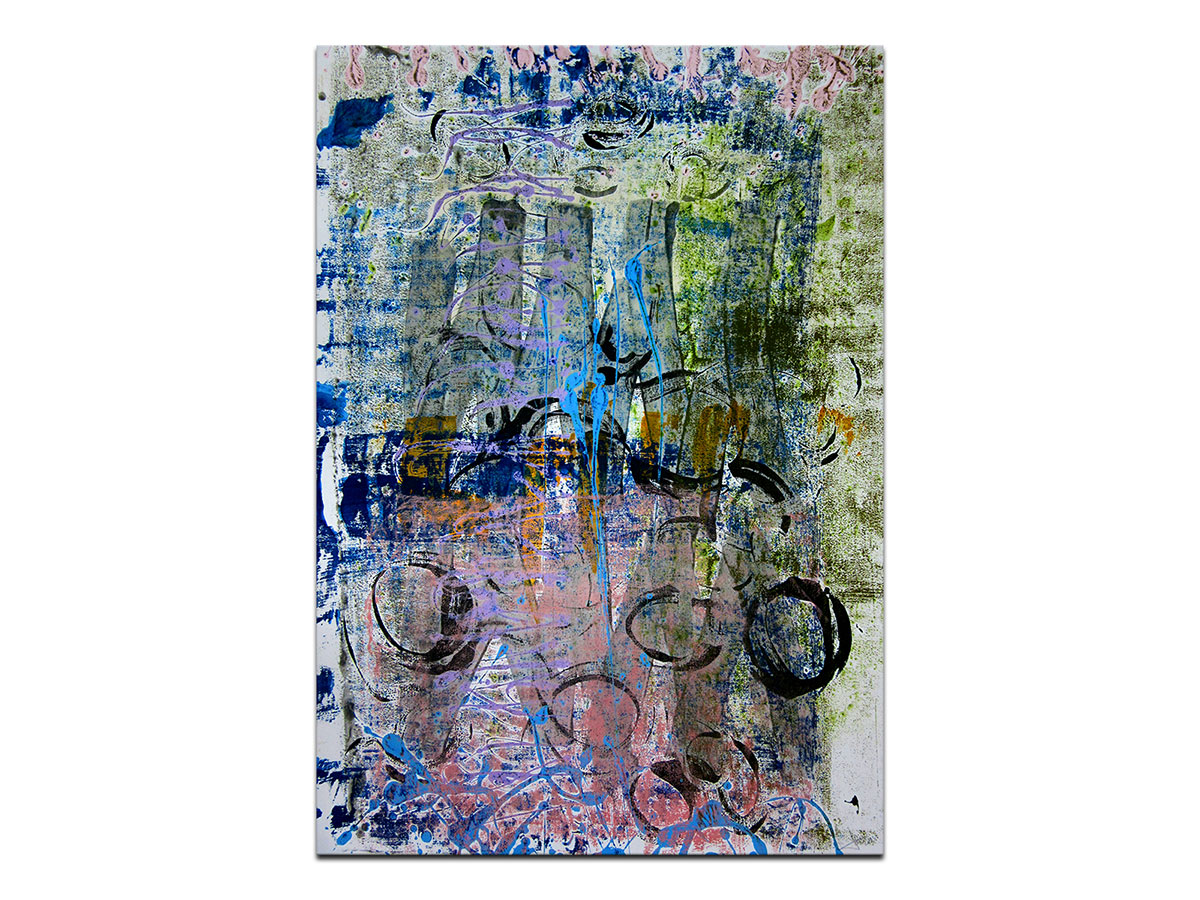 Moderne slike u galeriji MAG - apstraktna slika Nesvrstani akril na hameru 100x70 cm