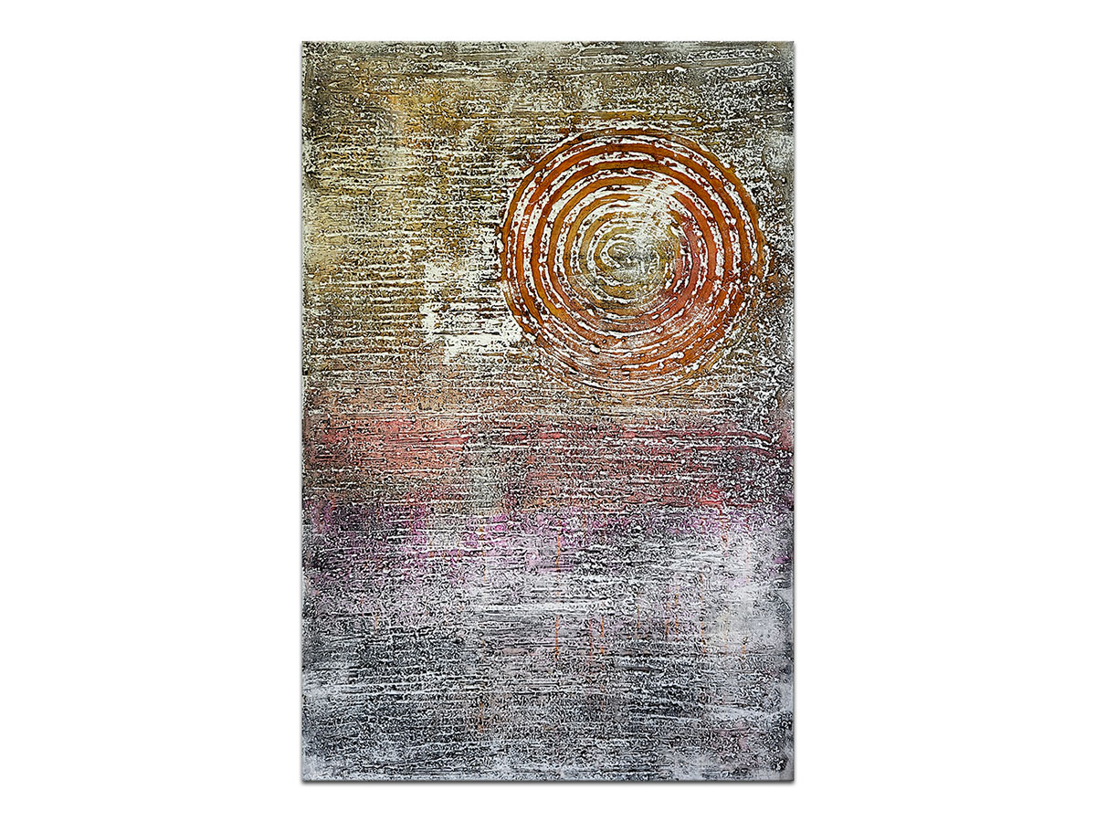 Moderne slike u galeriji MAG - apstraktna slika Sunčana strana II Reljefni akril na platnu 90x60 cm